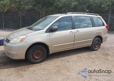 2004 Toyota Sienna Ce из США, поврежденный, VIN 5TDZA23C24S080796
